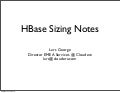HBase Sizing Notes