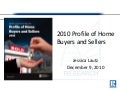 Webinar: 2010 NAR Profile of Home Buyers and Sellers Highlights