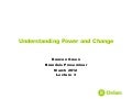 How Change Happens lecture III: Understanding Power and Change