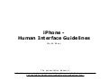 iPhone - Human Interface Guidelines