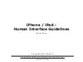 iPhone / iPad - Human Interface Guidelines