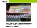 Climate Justice campaign in action