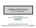 Head Trauma Part 1