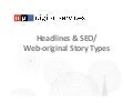 Headlines and SEO Assignment
