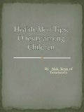 YONATURALS:  Health Alert Tips Obesity Among Children
