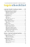 Healthcare fitness-nutrition-trends-checklist