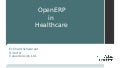 OpenERP - Healthcare Industry, Valuedecision