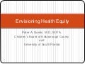 Health equity coalition vision