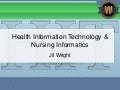 Health Information Technology & Nursing Informatics