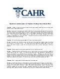 CAHR - Q&A on Government Plan