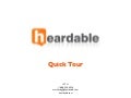 Heardable QuickTour