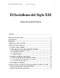 Heinz Dieterich   El Socialismo Del Siglo Xxi