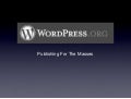 "Introduction to WordPress"