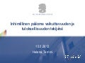 Inhimillinen pääoma vaikuttavuuden ja tuloksellisuuden tekijänä