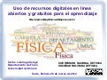 Uso de recursos digitales en línea abiertos y gratuitos para el aprendizaje