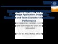 Better Together: Exploring the Effects of Knowledge Application, Support for Innovation and Team Characteristics on Team Performance