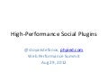 High Performance Social Plugins