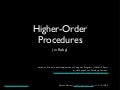 Higher Order Procedures (in Ruby)