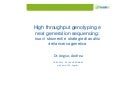 High throughput genotyping e next generation sequencing