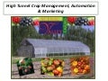 High tunnel crop management, automation & marketing 2012