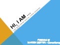Hi I am…