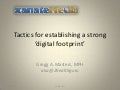 HiMSS 2012 Building a Digital Footprint