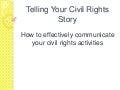 Hinz telling your civil rights story