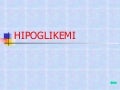 Hipoglikemi