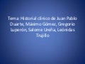 Historial clinico de personajes de la historia latinoamericana.