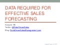 Historical Data Required for Sales Forecasting