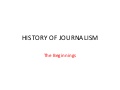 History of journalism