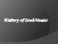 History of soul music
