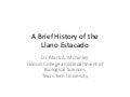 History of the llano estacado