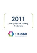 Hit Search Online Marketing Predictions for 2011