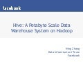 Hive Training -- Motivations and Real World Use Cases