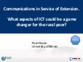 Part 3 - Communications in Service of Extension
