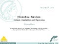 Hierarchical Matrices: Concept, Application and Eigenvalues
