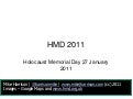 Holocaust Memorial Day 2011
