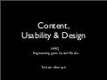 HMQ AG: Content, Usability & Design