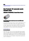 HD camcorder sports futuristic shape : Samsung HMX-R10