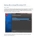 Hướng dẫn sử dụng photoshop cs5