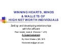 Winning Hearts, Minds & Wallets of High Net Worth Individuals