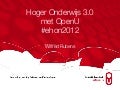 Hoger onderwijs 30 en OpenU