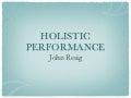 Holistic JavaScript Performance