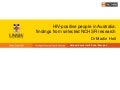 HIV-positive people in Australia: findings from selected NCHSR research 