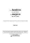 Los Hombres son de Marte,las Mujeres son de Venus