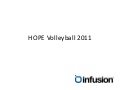 HOPE Volleyball 2011