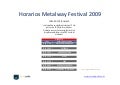 Horarios Metalway Festival 2009