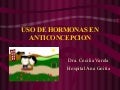 Hormonas en anticoncepcion