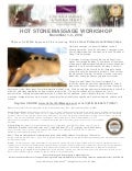 Hot Stone Massage CE Workshop